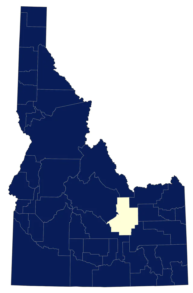 Green-winged Teal county map