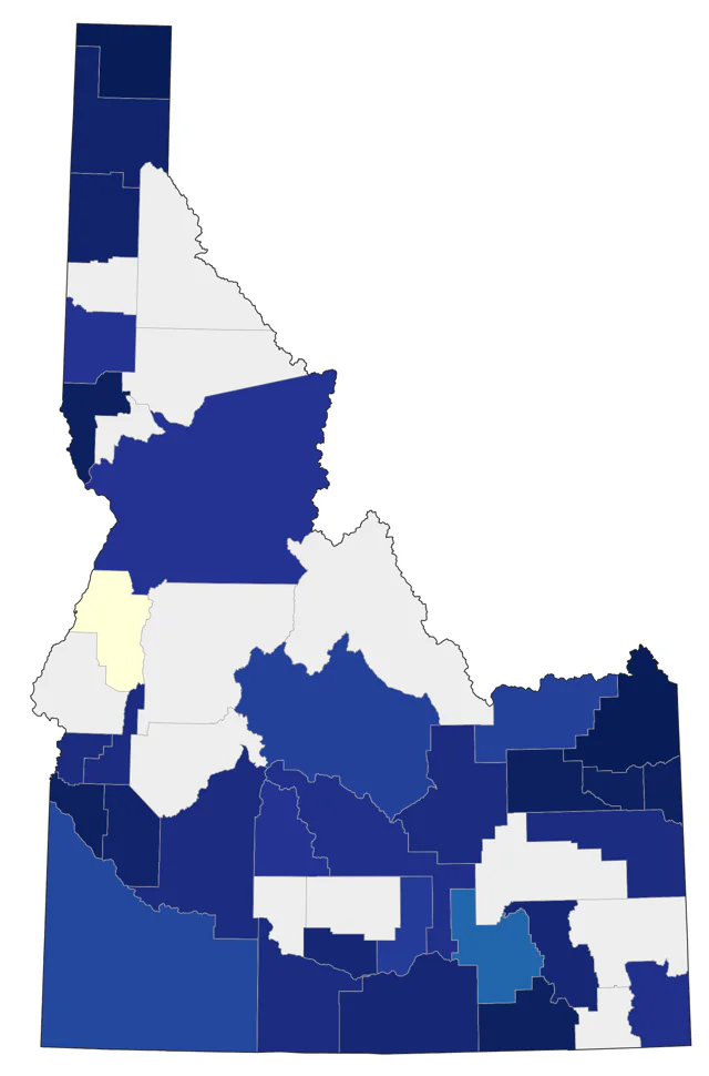 Lapland Longspur county map