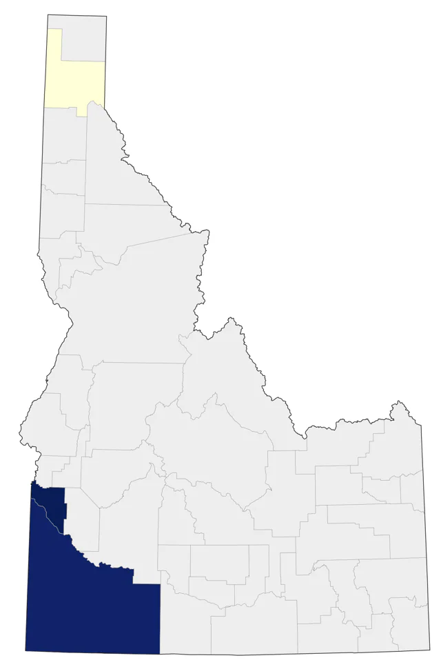 Least Tern county map