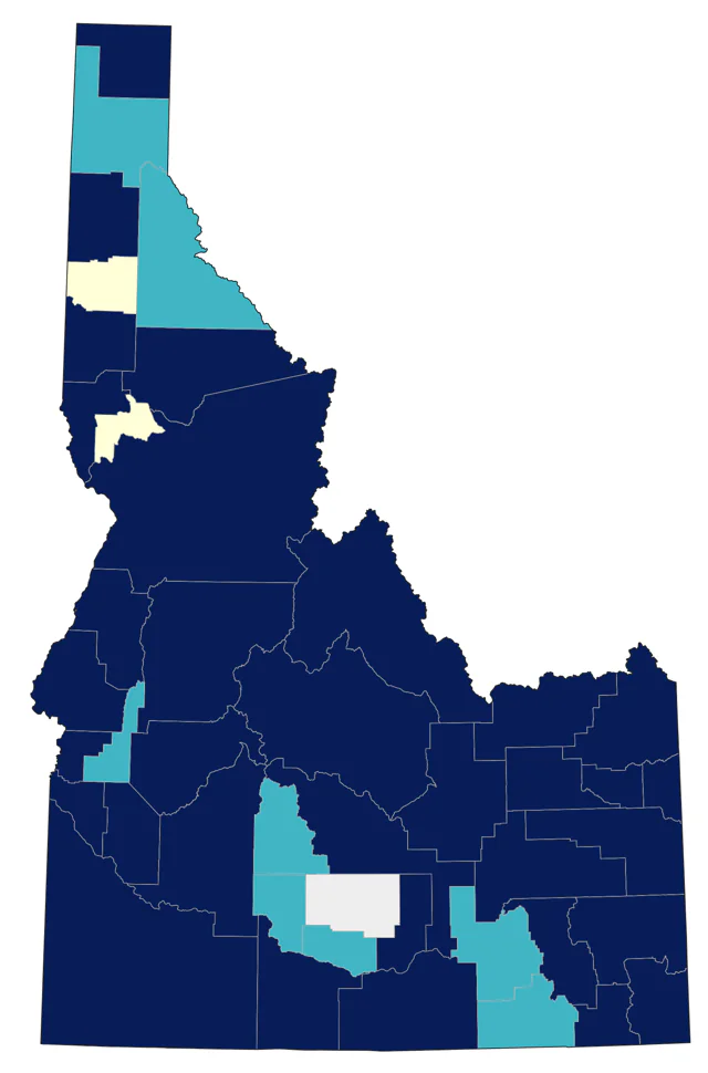 Lincoln's Sparrow county map