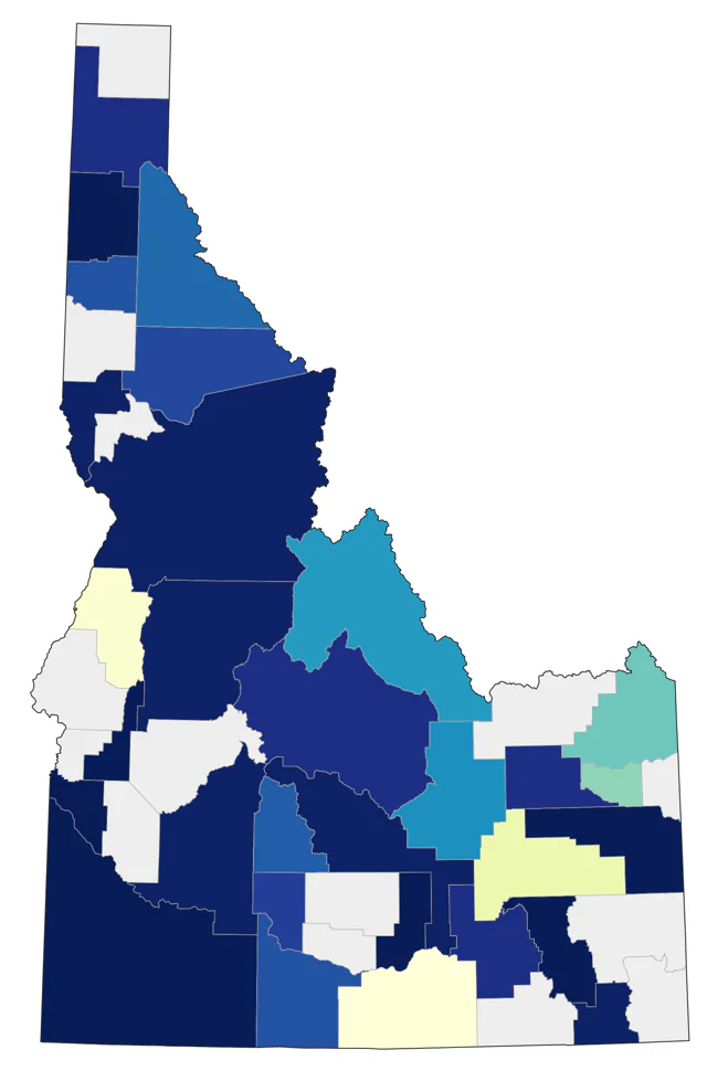 Long-tailed Duck county map