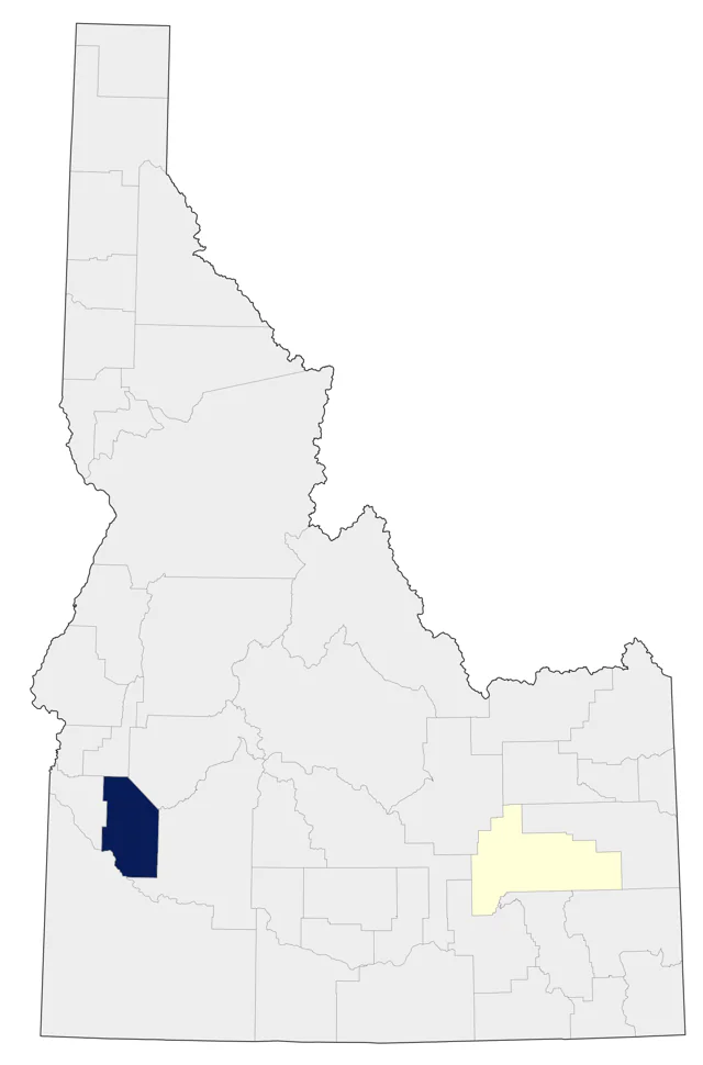 Lucy's Warbler county map