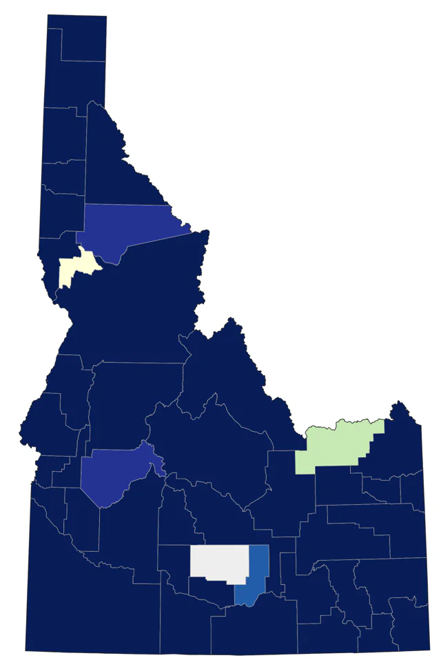 Marsh Wren county map