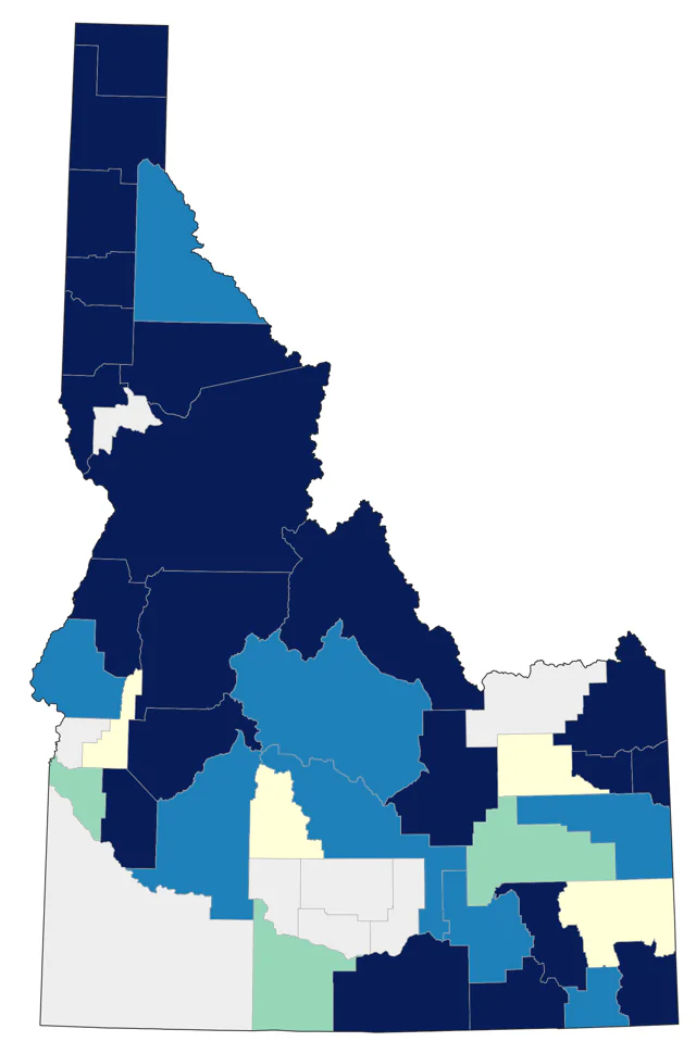 Northern Pygmy-Owl county map