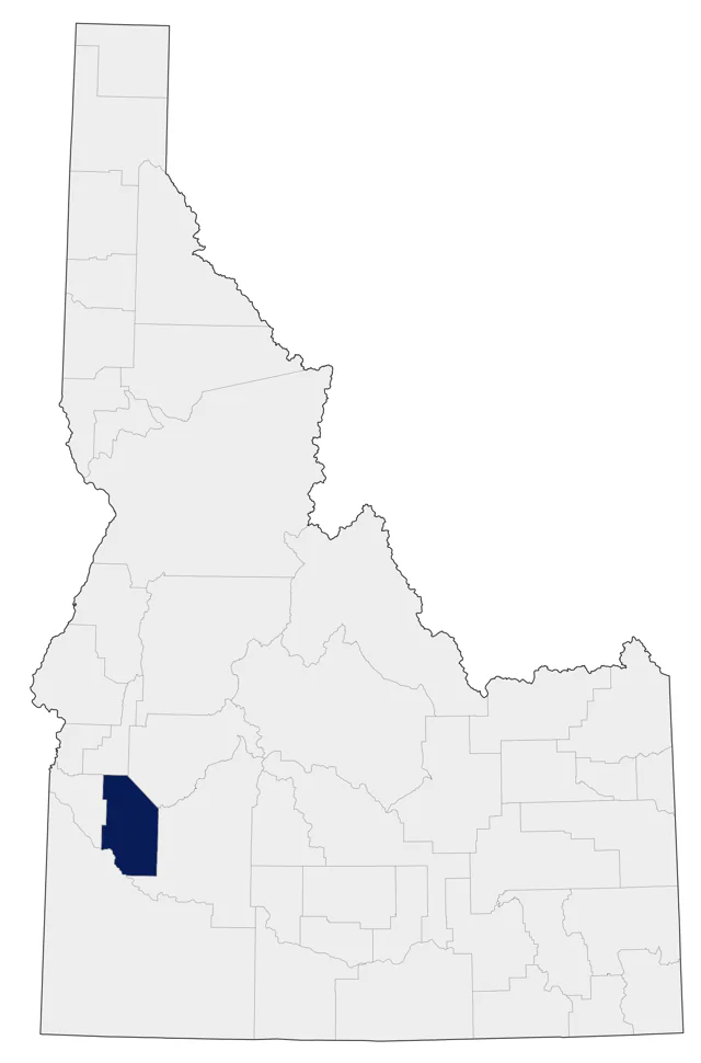 Painted Bunting county map