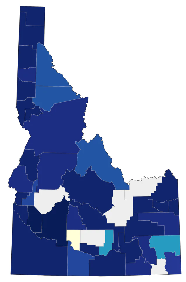 Pectoral Sandpiper county map