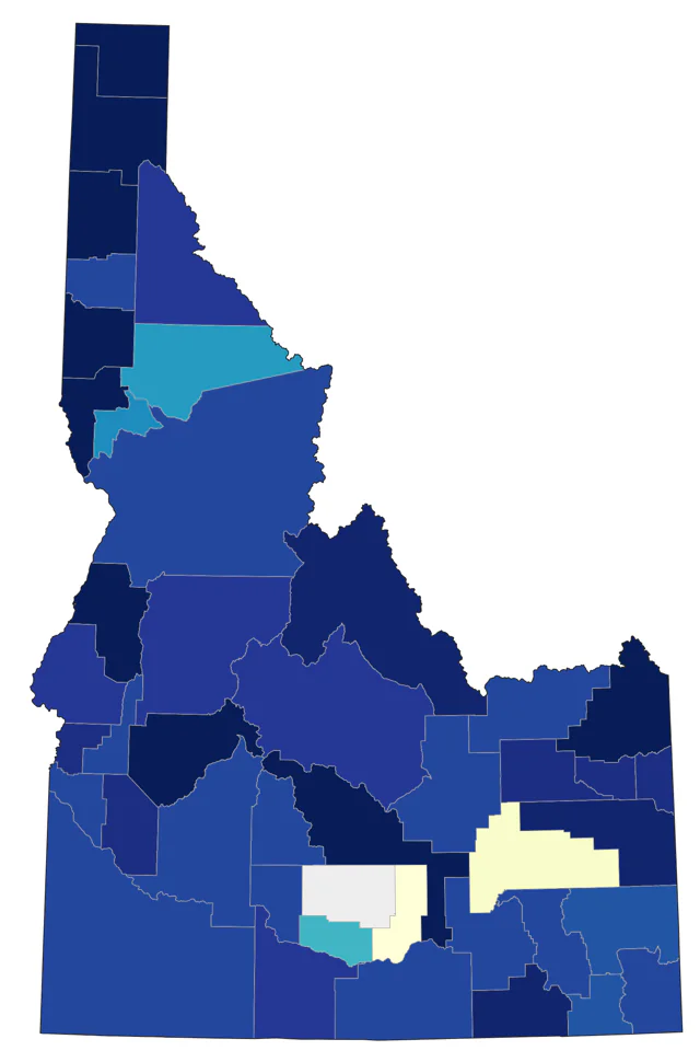 Redpoll county map