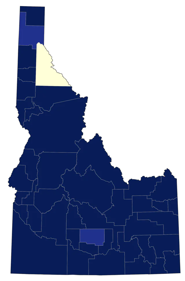 Rough-legged Hawk county map