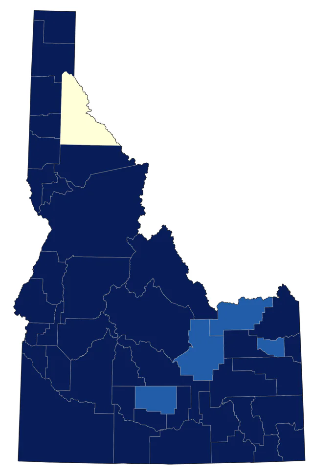 Ruddy Duck county map