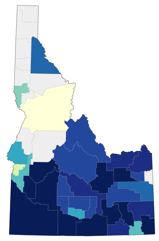 Sagebrush Sparrow county map