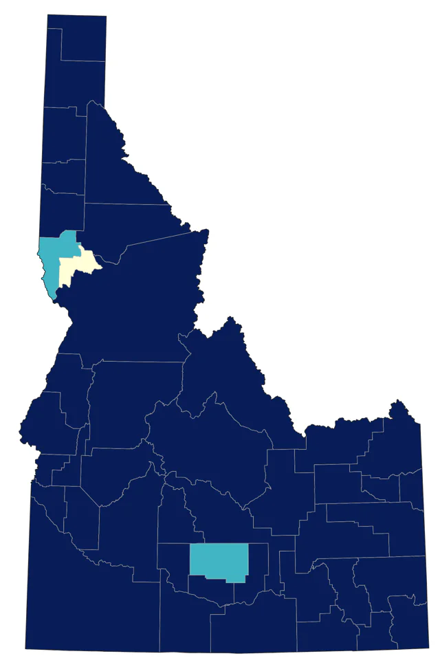 Sandhill Crane county map