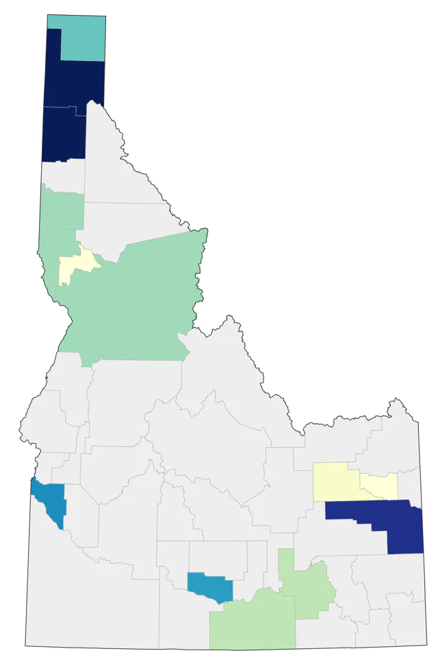 Snowy Owl county map