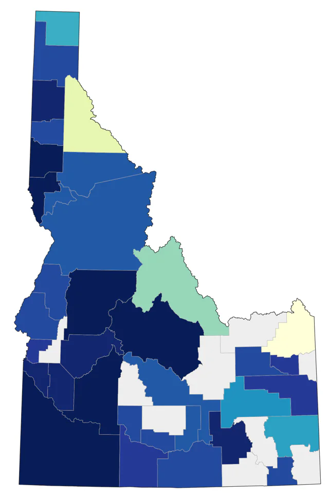Surf Scoter county map