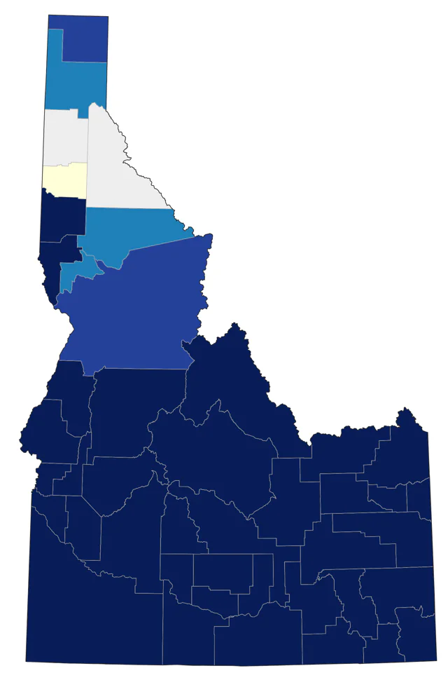 Swainson's Hawk county map