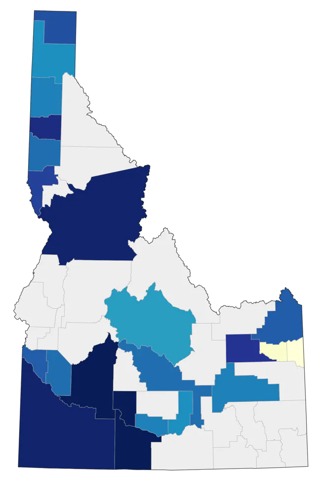 Swamp Sparrow county map
