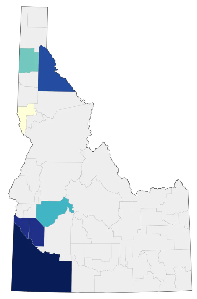 Swan Goose county map