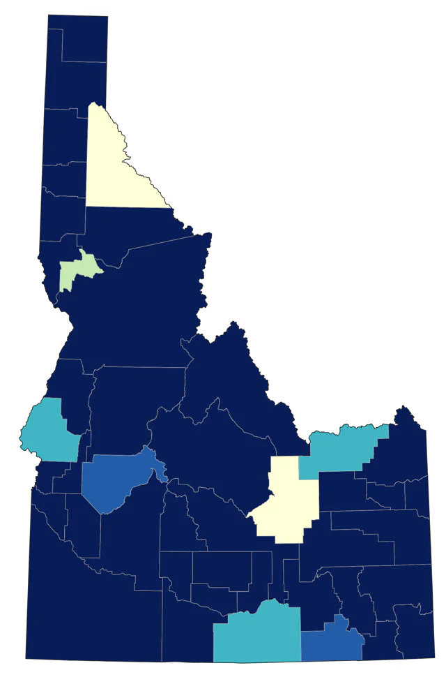 Tundra Swan county map
