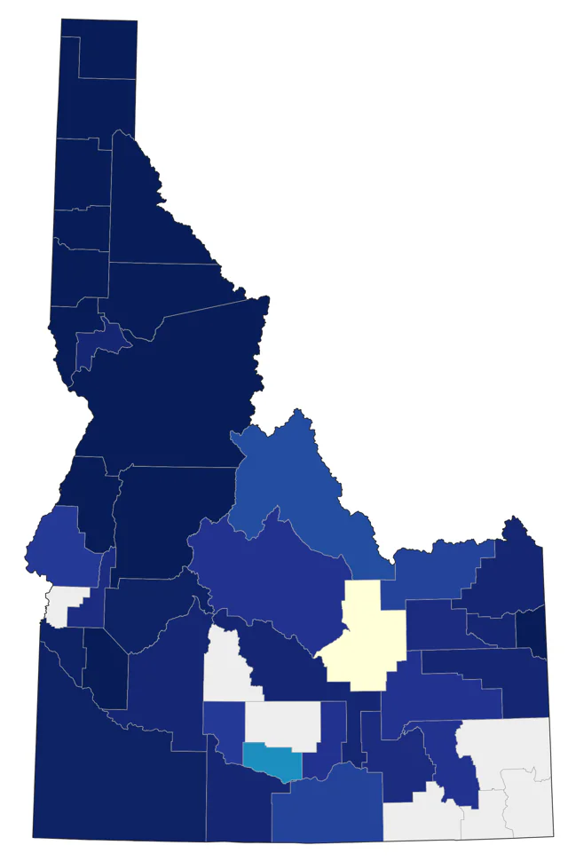 Varied Thrush county map