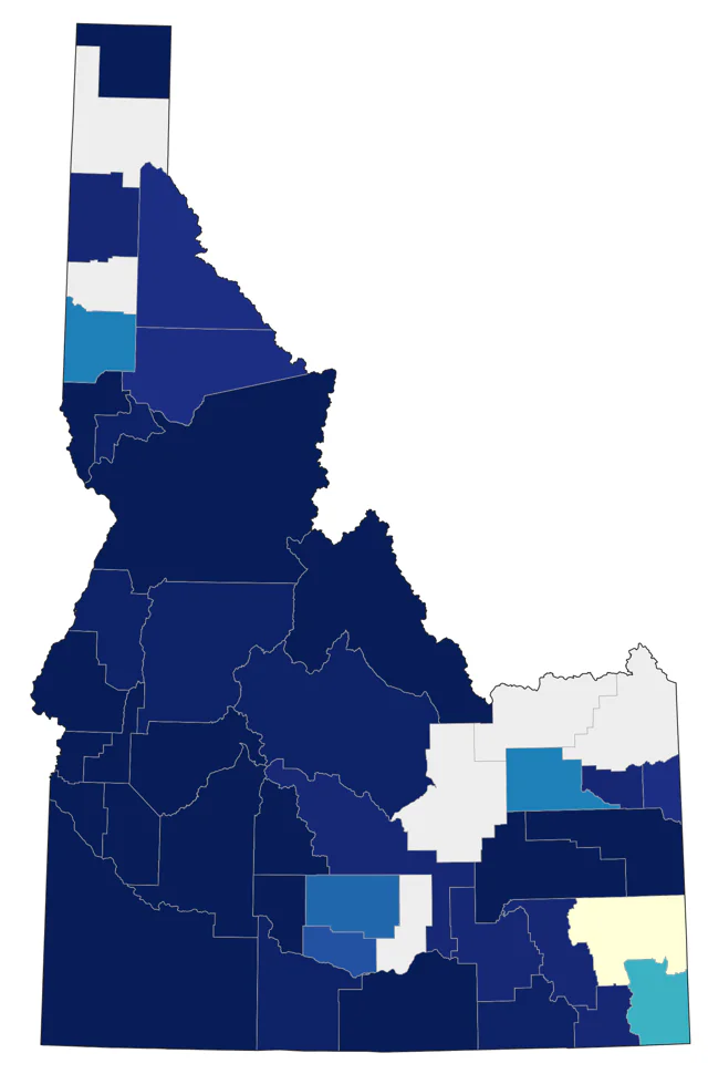 Western Screech-Owl county map