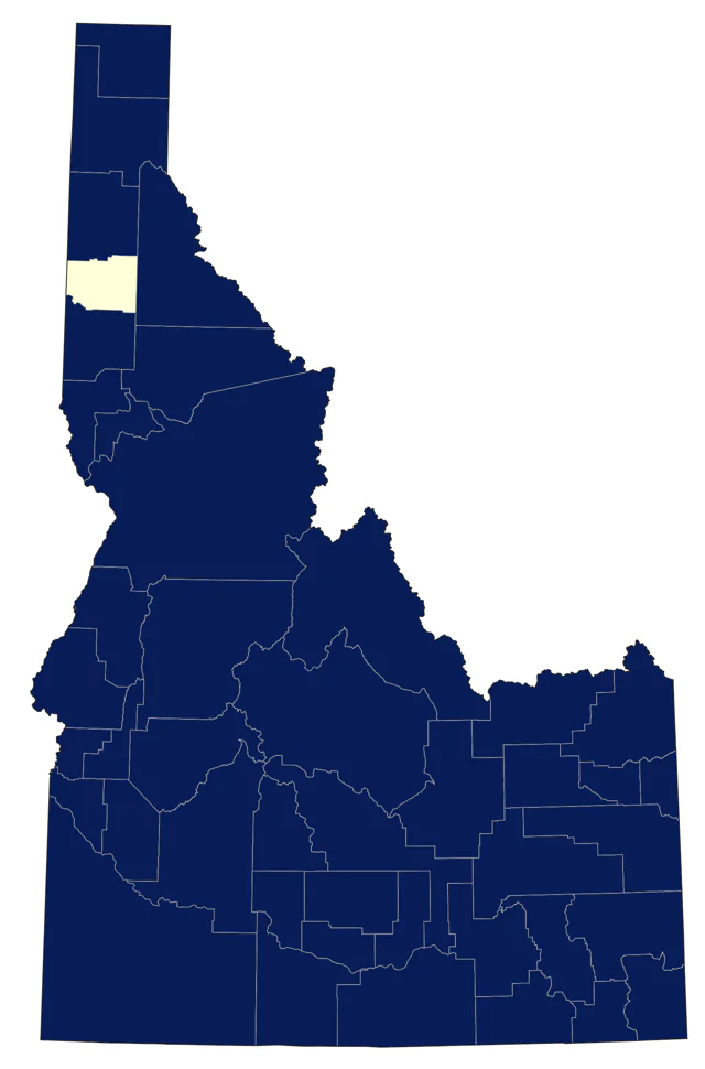 White-crowned Sparrow county map