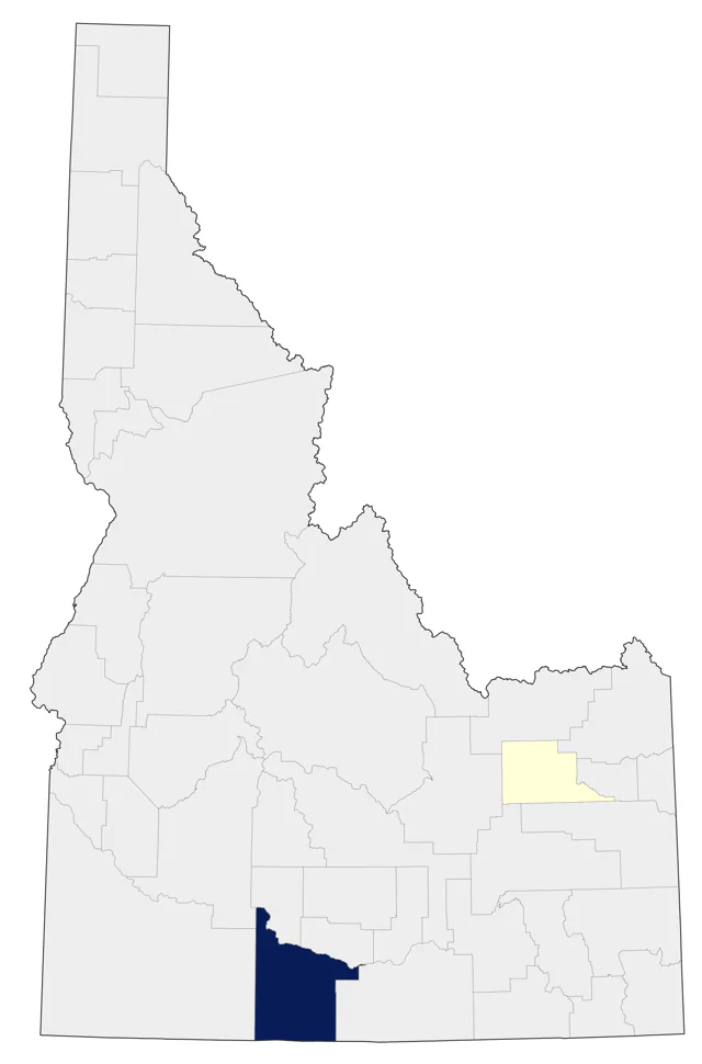 White-eyed Vireo county map
