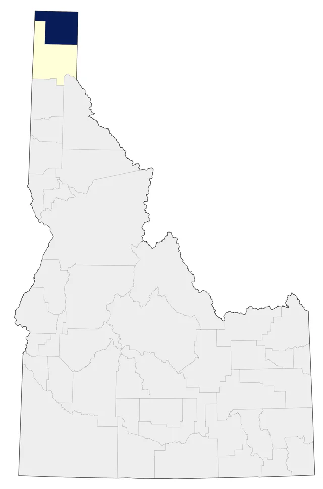 White-tailed Ptarmigan county map