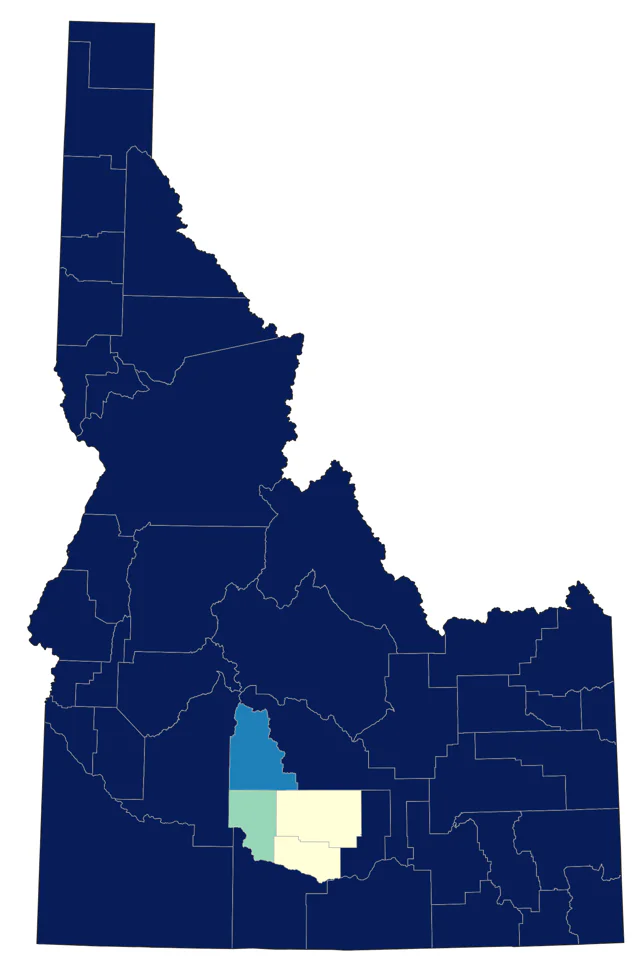 Willow Flycatcher county map
