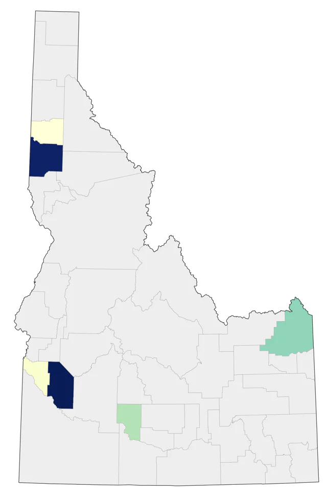 Yellow-bellied Sapsucker county map