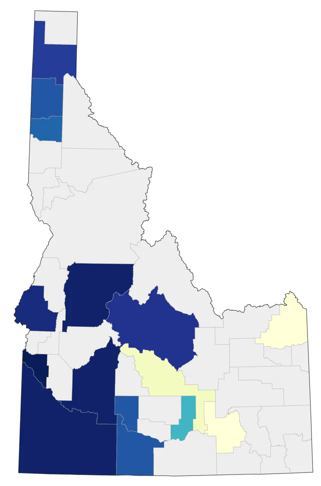 Yellow-billed Loon county map