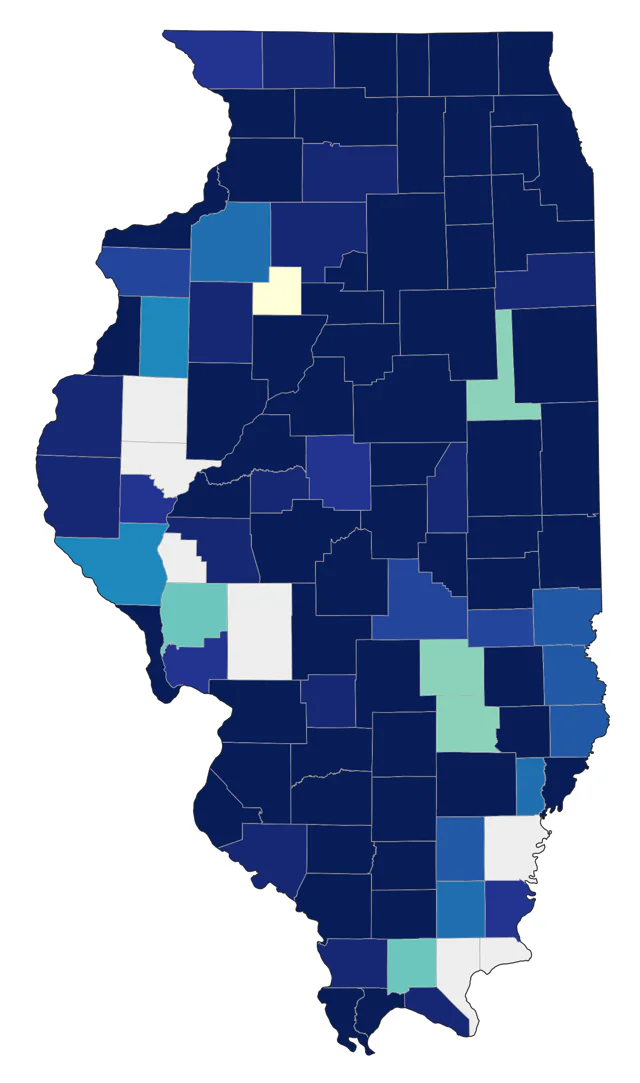 American Black Duck county map