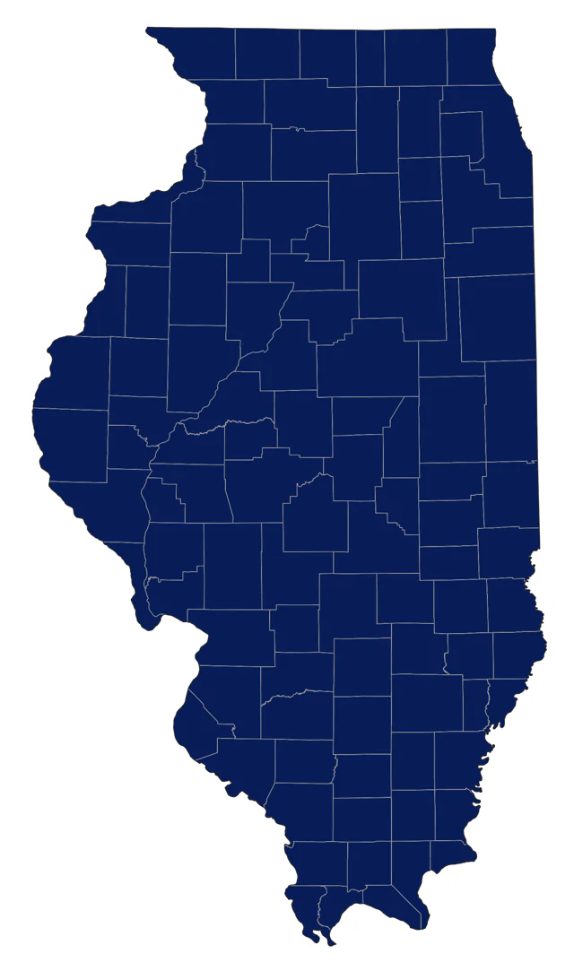 American Robin county map