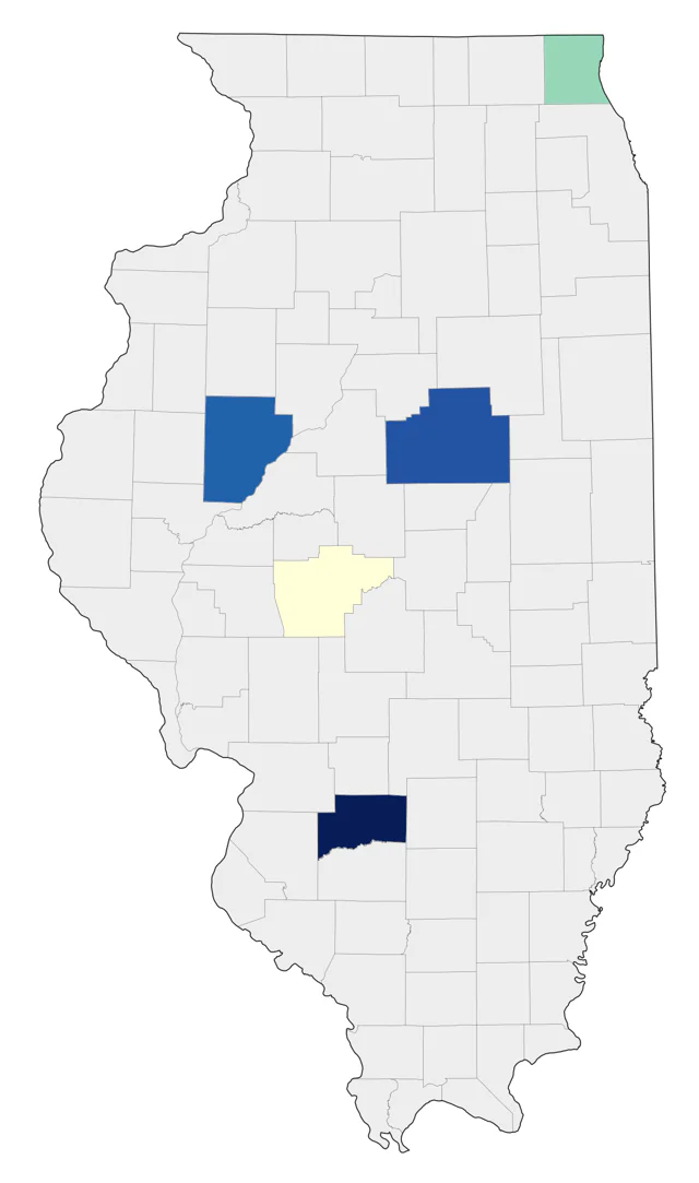 Arctic Tern county map
