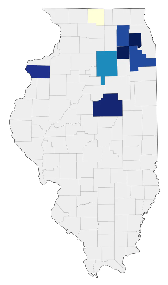 Barnacle Goose county map