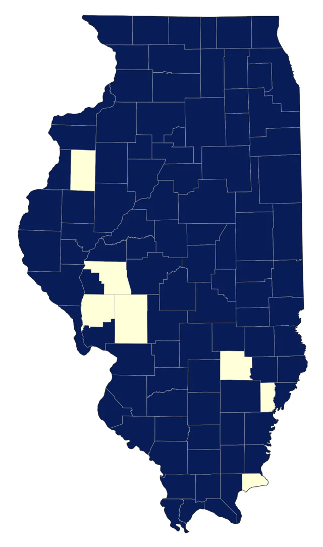Belted Kingfisher county map