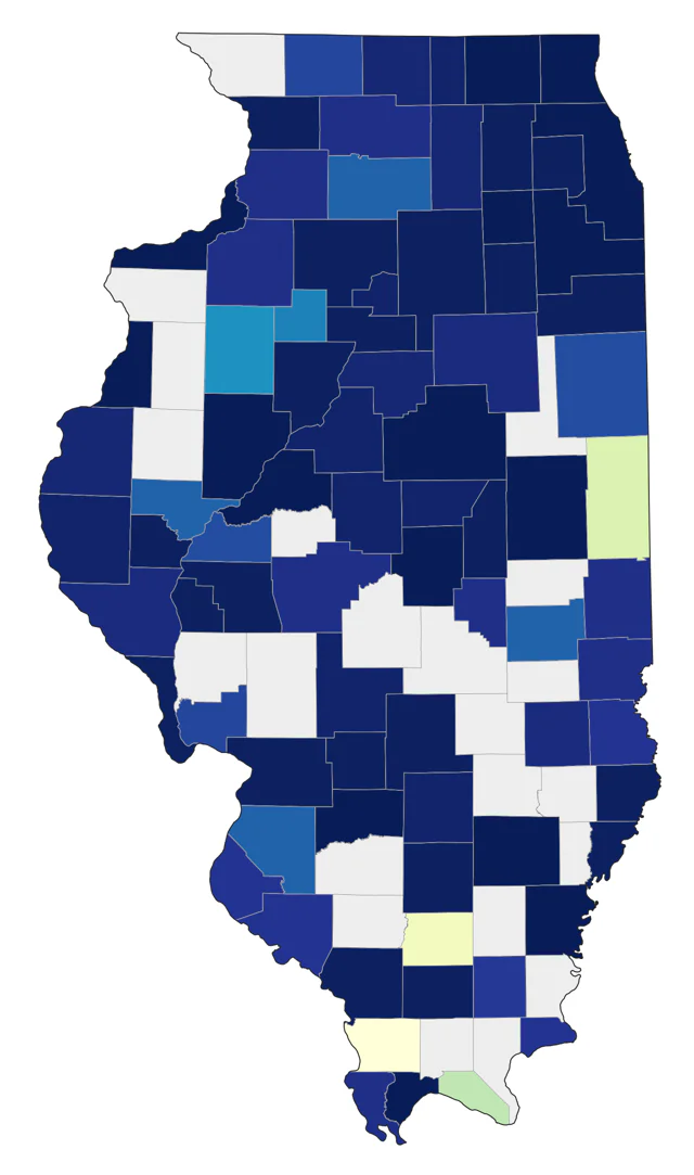 Black-bellied Plover county map