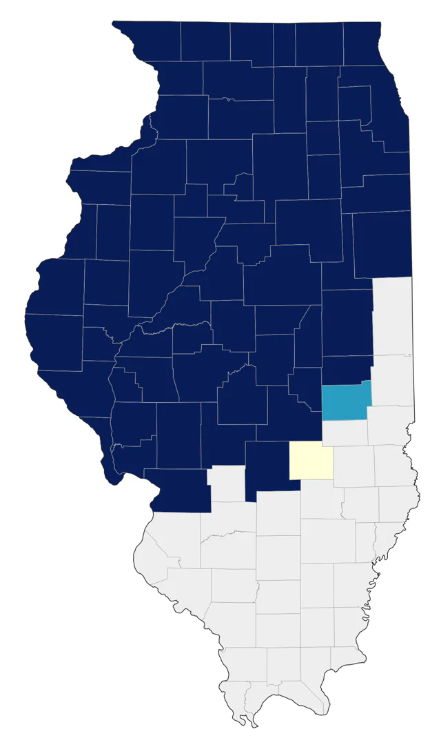 Black-capped Chickadee county map