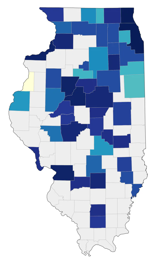 Black Scoter county map