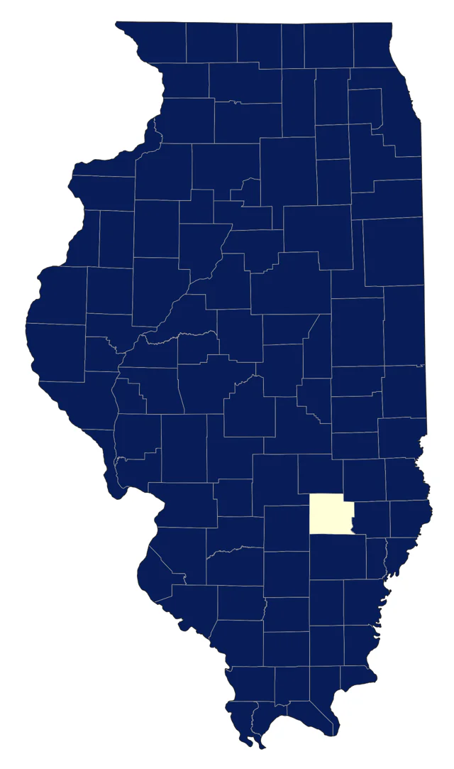 Chipping Sparrow county map
