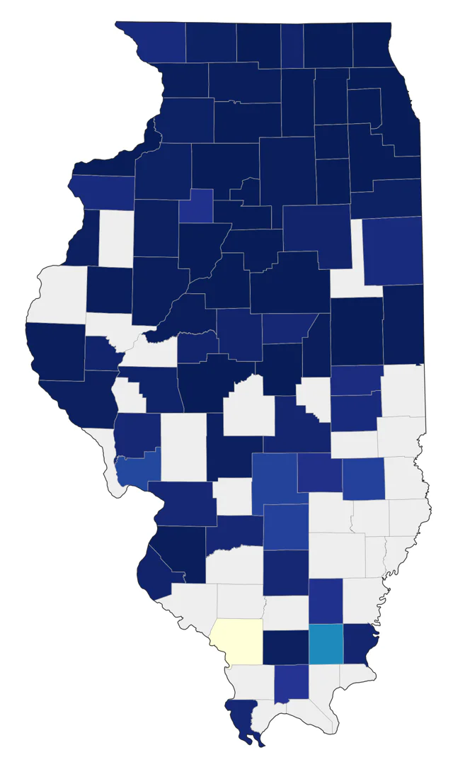 Clay-colored Sparrow county map