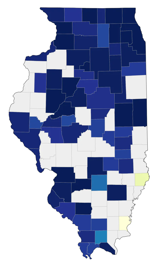 Common Gallinule county map