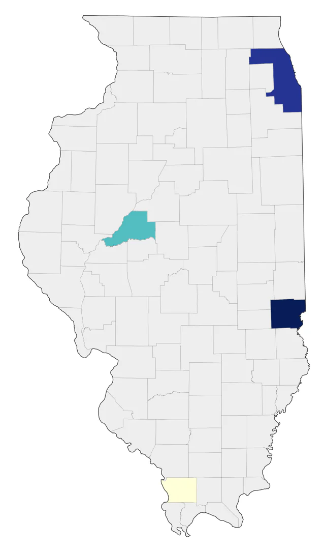 Common Ground Dove county map