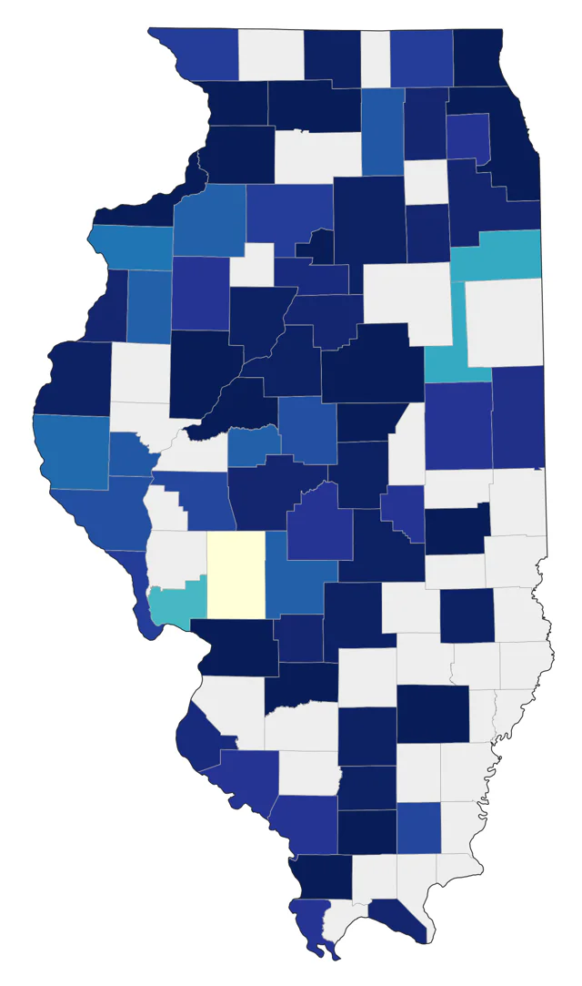 Common Tern county map