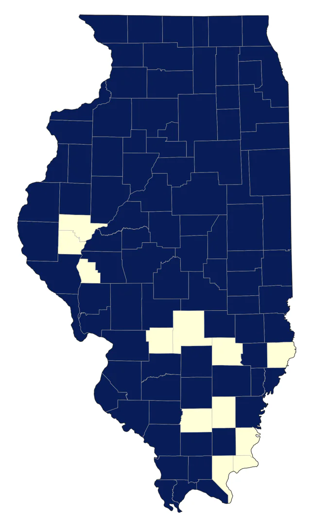 Cooper's Hawk county map