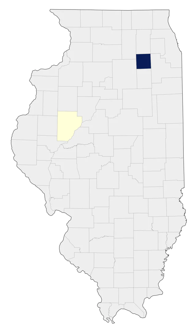 Crested Caracara county map