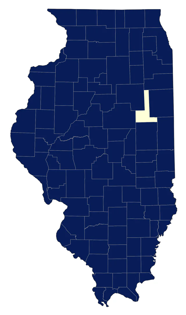 Eastern Bluebird county map