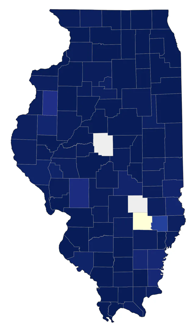 Eastern Screech-Owl county map