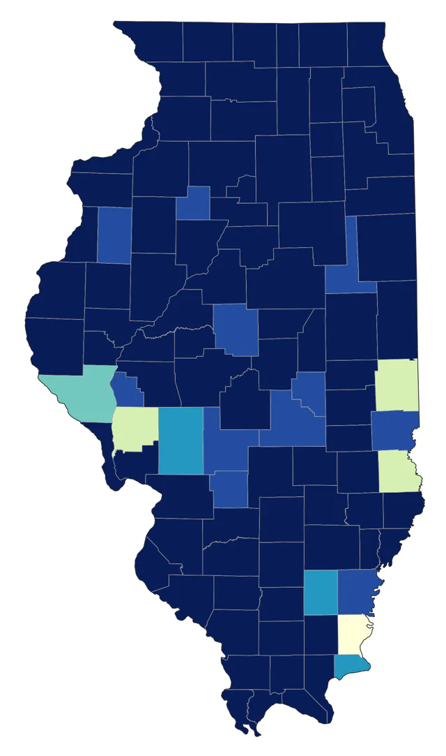Fox Sparrow county map