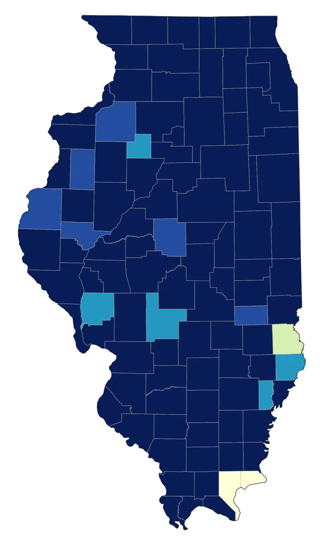 Gadwall county map