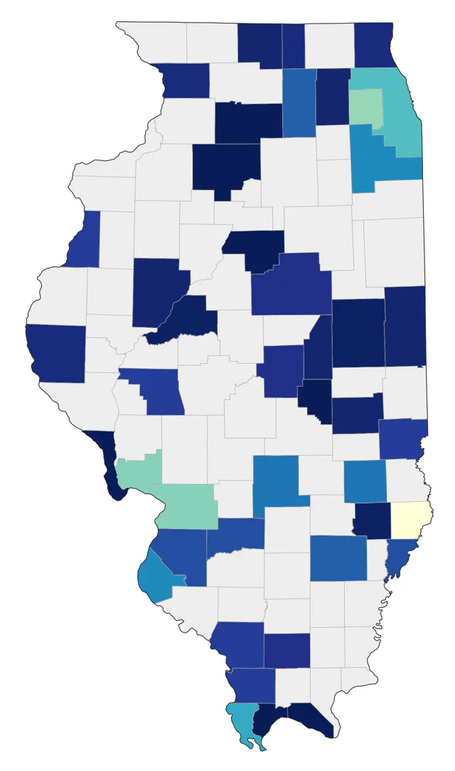 Glossy Ibis county map
