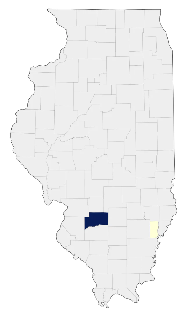 Gray Kingbird county map